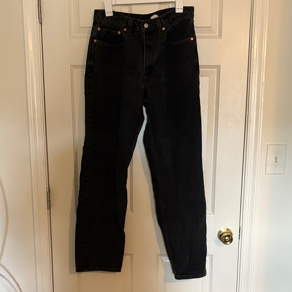 Levi's Washed Black Denim Jeans
